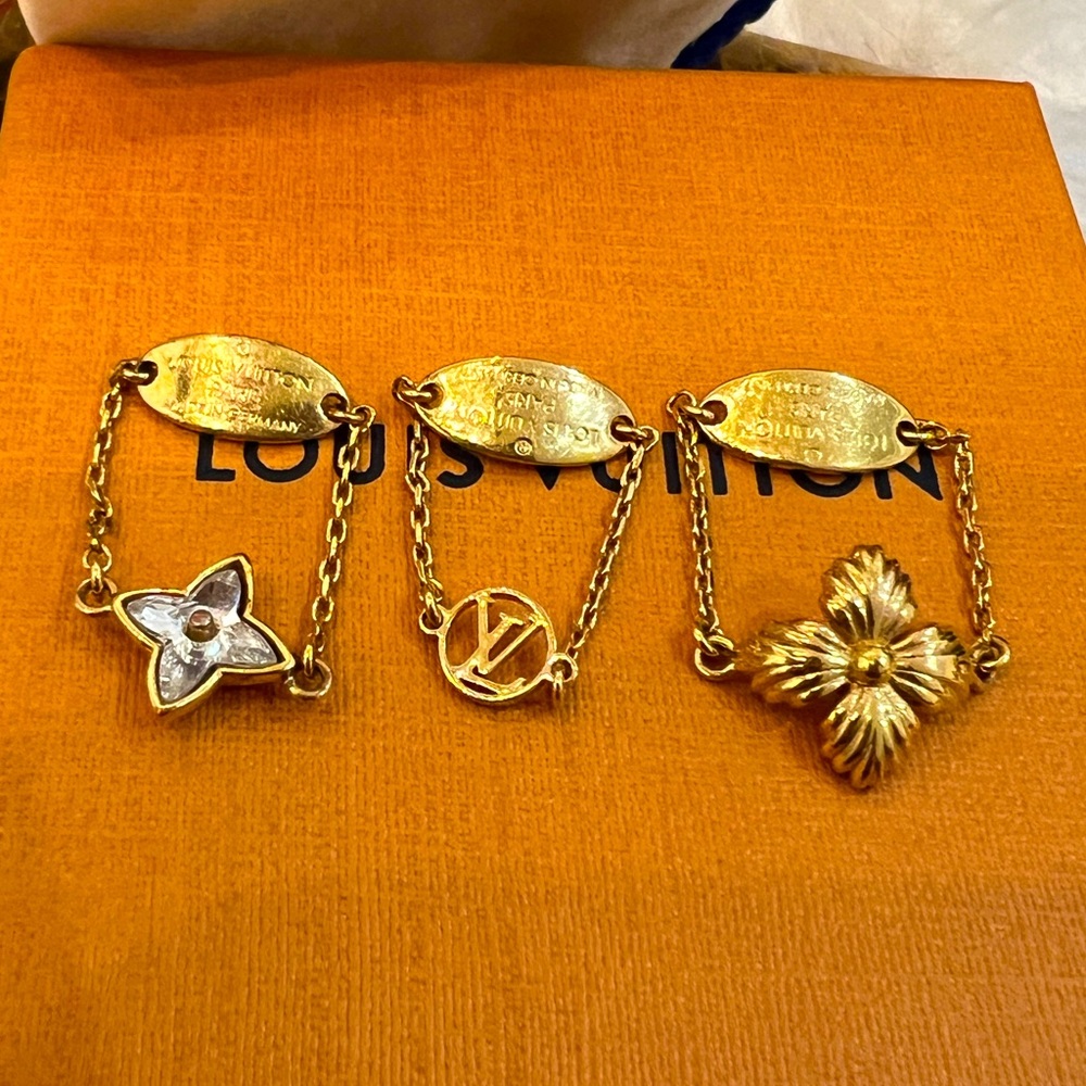 Louis Vuitton | Blooming strass rings set. Authentic